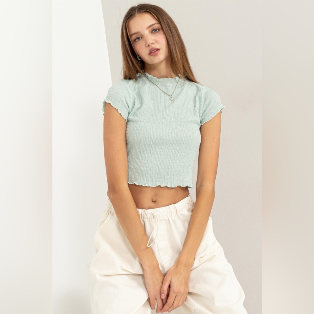 HYFVE Lettuce Hem Crop Top - Picture 3 of 5